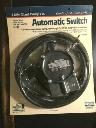 Vintage - Nos - Little Giant Pump Co Automatic Switch -