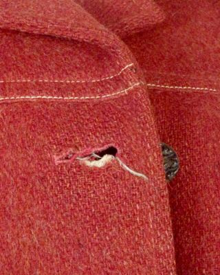 vintage 60s 70s ReTrO killer Women ' s Wool Pea Coat Western Blanket Lined 38 bust 3