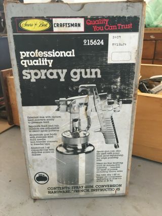 Vintage Sears Craftsman Professional Paint Spray Gun Model 919.  15624