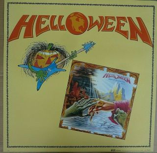 Rare Helloween Keeper Of 7 Keys 1988 Vintage Music Store Promo Poster