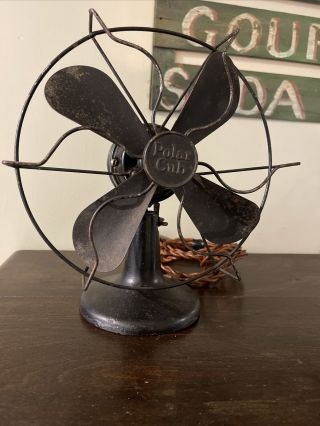 Vintage Polar Cub Electric Fan Type H 8” Stationary Ac/dc