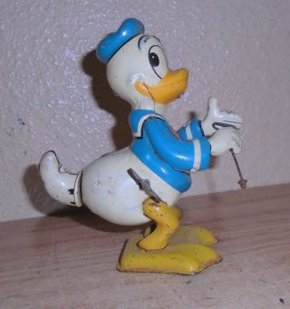 Vintage Line Mar Donald Duck Walt Disney Metal Toy Linemar