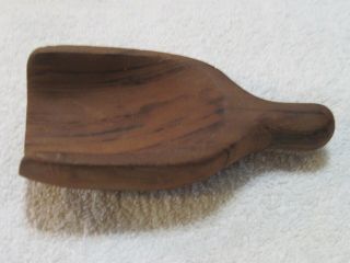 Old Vintage Wooden Scoop Spoon Farmhouse Country Rustic Hand Carved Flour Grain