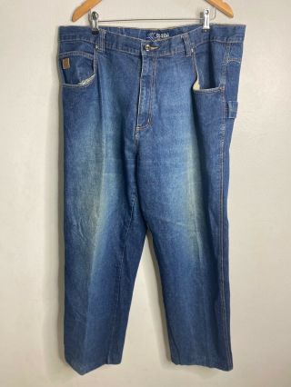 Vintage Karl Kani Baggy Denim Jeans Blue Mens W42 L34 Hip Hop
