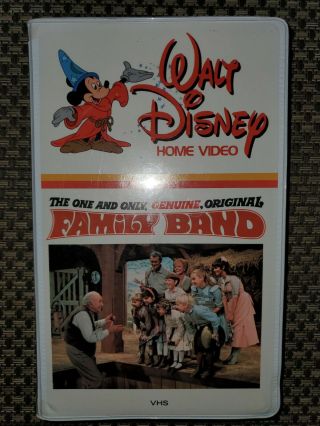 Vintage Walt Disney Home Video Family Band Vhs Tape In Clamshell Case 30vs