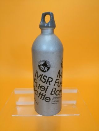 Mountain Safety Research Msr Rare Gray Edition Old Logo Fuel Bottle 22 Oz Vtg