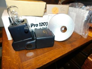 Vintage Sunpak Auto Pro 120j Electronic Flash Unit Ttl Photography Camera Morris