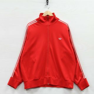Vintage Adidas Track Jacket Size Xl Red 80s Embroidered Trefoil