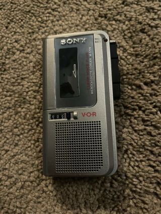 Vintage Sony M - 570v Microcassette Handheld Cassette Voice Recorder
