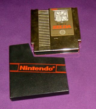 Vintage The Legend Of Zelda,  Nintendo Nes Game Cartridge & Storage Case