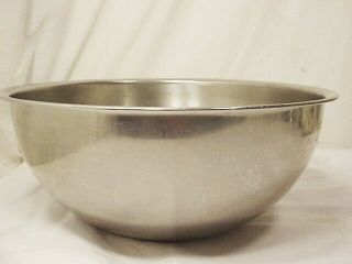 Vtg Vollrath Large Stainless Steel Mixing Bowl 8 Quart 6908
