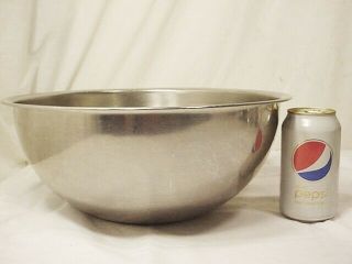 Vtg Vollrath Large Stainless Steel Mixing Bowl 8 Quart 6908 2