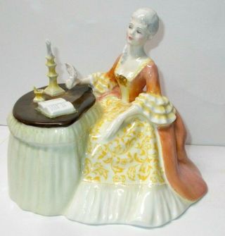 Vintage Royal Doulton Figurine " Meditation " Hn 2330 Victorian Writer With Candle