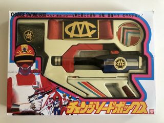 Power Rangers Dengeki Sentai Changeman Change Sword Box Bandai Vintage 1985