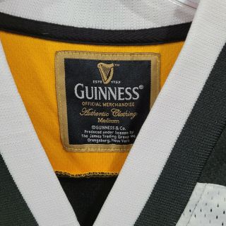 VTG GUINNESS 1759 Brewing Beer Ireland Embroidered Hockey Jersey Mens M 3