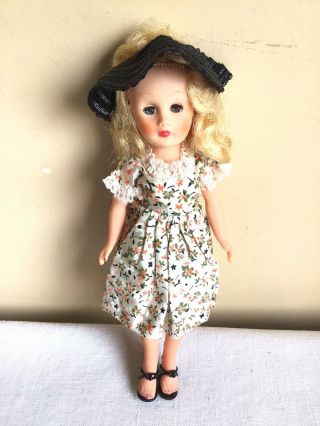 Vintage Miss Coty Circle P 1950s Style Blonde Sleepy Eye Female Vinyl Doll 10 " H