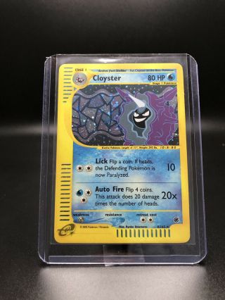 2002 Vintage Cloyster Holo Rare Pokemon Card 8/165 Expedition Set Nm -