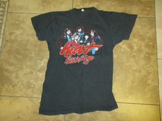 Vtg Rare Heart Band Bebe Le Strange T - Shirt M Men Rock Concert Tour 80s Usa