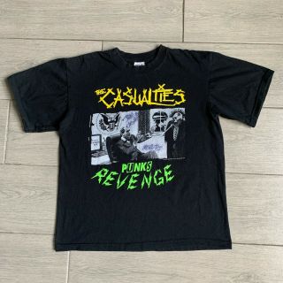 Vtg 2000s The Casualties Punks Revenge T - Shirt 2006 George Bush M Signed