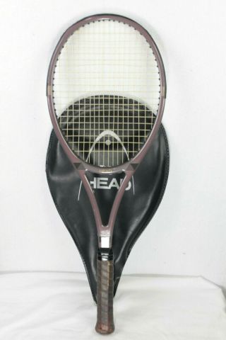 Amf Vintage Head Graphite Edge Tennis Racket 4 1/4 Grip W/ Cover