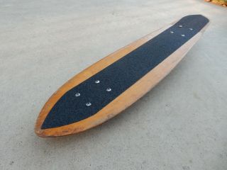 Vintage 1970s Hardwood Skateboard Deck - Bevel Bottom - - Very Good Gond