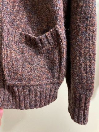 Vtg London Fog Outdoors Unlimited Shetland Wool Cardigan Sweater XL Tall Grandpa 3