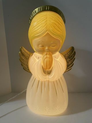 Vtg 1999 Grand Venture Praying Angel 18” Illuminated Lighted Christmas Blow Mold
