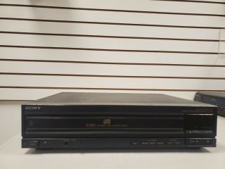 Vintage 1989 Sony 5 Cd Compact Disc Changer Cd Player Model Cdp - C500