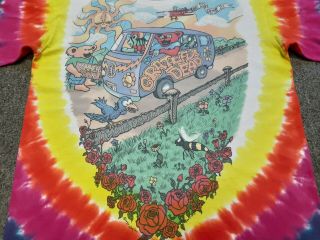 Vtg Liquid Blue Grateful Dead 1994 Summer Tour Concert Tie Dye T Shirt Small S