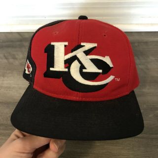 Vintage 90s Kansas City Chiefs Pro Line Sports Specialty Snapback Hat Cap Nfl
