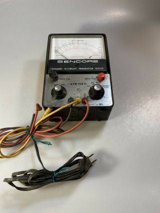 Vintage Sencore Tr 15a Dynamic In - Circuit Transistor Tester,  Model 520 M.  1202