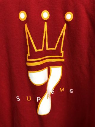Men ' s Rare Dada Supreme Red Vintage 90s Hip Hop Long Sleeve Shirt Turtleneck 3
