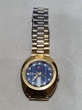 Vintage Rado Diastar Automatic Swiss Made Gold Plated Men Watch.