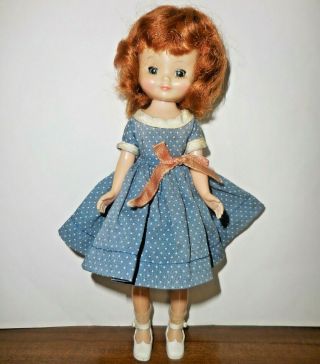 Vintage 8 " Betsy Mccall Doll In School Girl Clothes Dress & Shoes Outfit