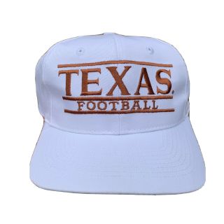 Vtg Rare The Game University Of Texas Longorns Script Spell Out Snapback Hat