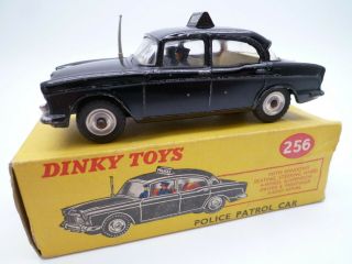 Vintage Dinky Toys 256 Humber Hawk Police Car Issued 1960 - 64