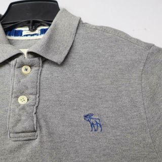 Mens Vintage Abercrombie & Fitch A&f Muscle Gray Polo Shirt Shirt Size Xl Casual