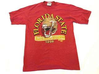 Vintage 1993 Fsu Florida State Seminoles Football National Champions Shirt L