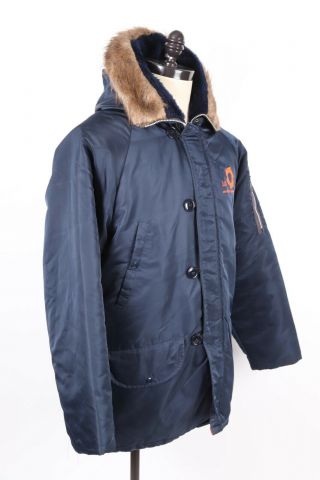 Vtg Aar Aviation Supply N - 3b Cold Weather Snorkel Parka Coat Jacket Mens Xl