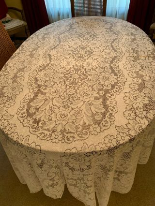Vintage Quaker Lace Off White Tablecloth Camille 60” X 104” Rect In Package