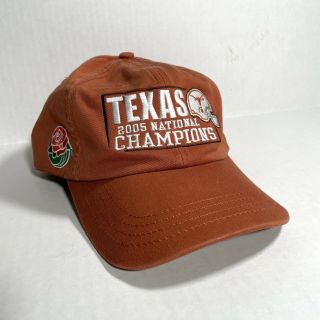 Texas Longhorns 2005 Rose Bowl National Champions Nike Strapback Hat Cap Vintage