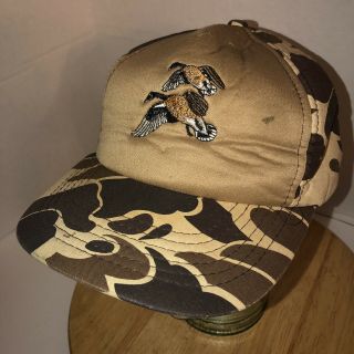 Vintage Winchester Youngan Camo Hat Cap Snapback Duck Hunting Korea Hunter Foam