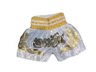 Muay Thai Satin Boxing Shorts Small Mma Nylon Shiny Vintage