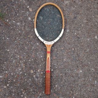 Vintage Dunlop Maxply Fort Wooden Tennis Racket Light 4 5/8 Grip Made In England
