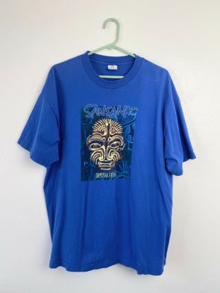Vintage 90’s Santana Supernatural Tour Concert T - Shirt Tee Xl Double Sided 