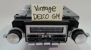Gm Delco Am/fm Vintage Car Radio 2 Knobs And Push Button Am Fm Rat Rod