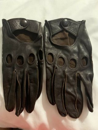 Vintage Coach Men’s Leather Driving Gloves Size Medium (m)