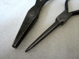 4x Vintage Unbranded Needle Nose Pliers Made in USA 3