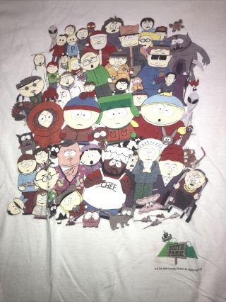1998 Vintage South Park Shirt Comedy Central Mens Xl