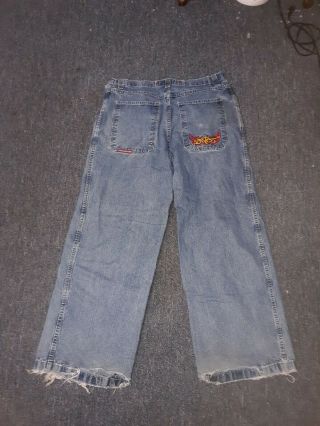 Vintage Jnco Jeans Big Leg 36 Waist Rave Party Pants 90s Jnco Big Pockets
